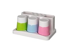 Basicwise Plastic Bathroom Toothbrush Holder