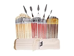 38pc Paint Brush Set and Palette Knives