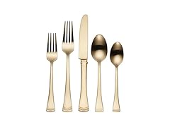 Lenox Silverware Set For 12, Portola Gold
