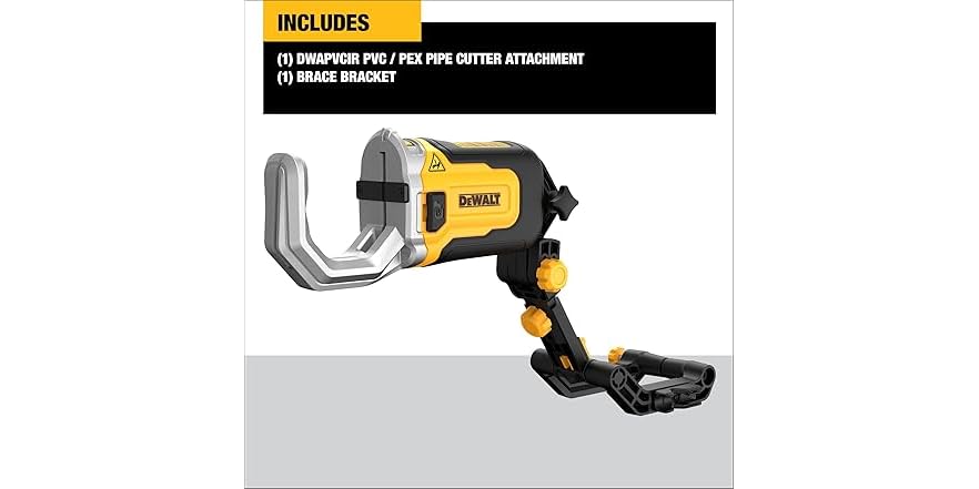 DEWALT DWAPVCIR Impact Cutter with Brace Bracket