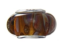 Brown Swirl Glass Bead
