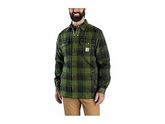 Men's Relaxed Fit Flannel Sherpa Lined (S)