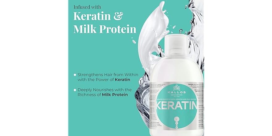 Kallos KJMN Shampoo With Keratin and Milk Protein