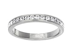 18K White Gold Band Ring