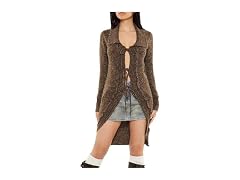 Forever 21 Women (XS) Tie-front Longline Sweater