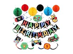 Yeocu Video Game Birthday Decorations