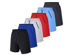 5Pk Asst Mens Training Shorts