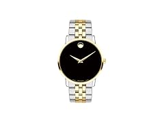 Movado Museum Classic Black Dial Two-tone Men's