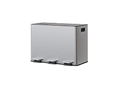 OUTLANE 3-in-1 Stainless Steel Trash Can with Lid 