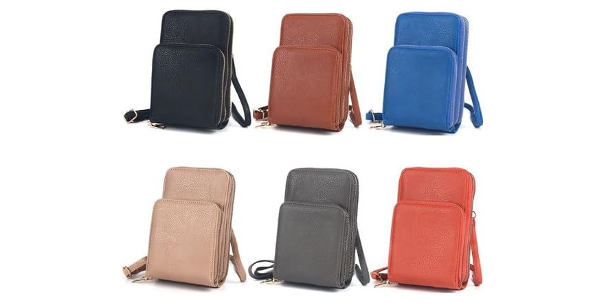 Crossbody Phone Case Wallet - Geometric Navy main image 0