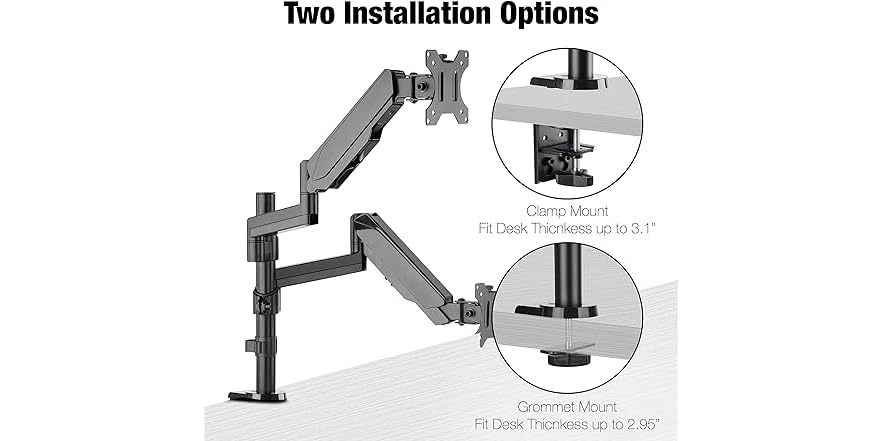 TechOrbits Double Monitor Mount Stand