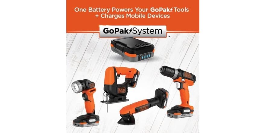 Gopak black decker аккумулятор