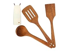 Wood Cooking Spoons 3 Pack Wooden Spoons
