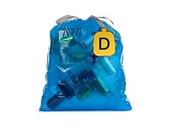 Ultrasac 10 Gallon 0.9 MIL Blue Drawstring Trash Bags