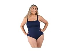 La Blanca Women Over Shoulder One Piece Swimsuit