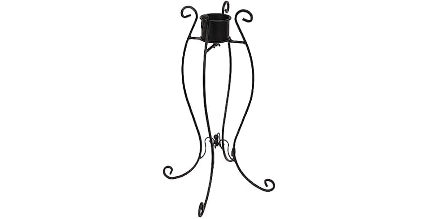 Sunnydaze Steel Gazing Globe Stand-Black