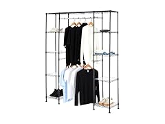 Amazon Basics Expandable Metal Hanging Closet Organizer System 