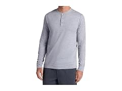 Gaiam Men (S) Long Sleeve Standard Fit Henley