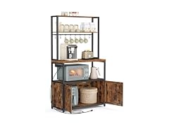 VASAGLE Baker's Rack, Microwave Stand with Cabinet, 31.5 In