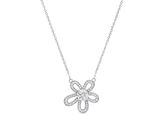 Moissanite Diamond Flower Necklace