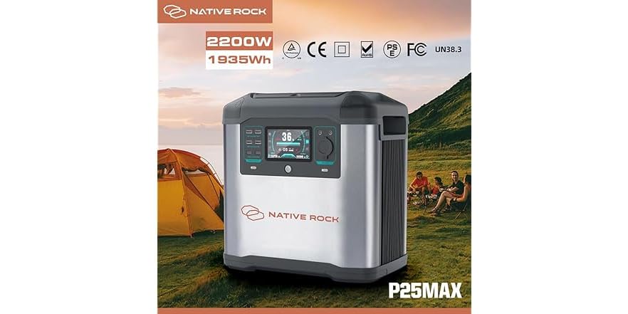Snapper Rocks Power Station Native Rock NRP25 2200W Portable Power Station