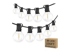 Outdoor G40 LED Globe String Lights Dimmable Waterproof