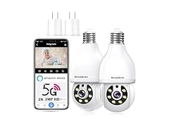 Heemketz 2K Light Bulb Security Camera