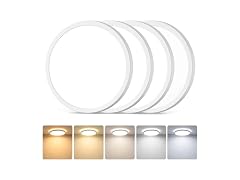 GoBright 7in White LED Ceiling Lights 4PK