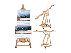 FAHKNS Holds 2 Canvases Painting Easel for Adults
