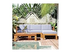 Merax Patio Furniture Sets 5 Pieces, Grey