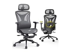 CYKOV Reclining Mesh Chair w/ Footrest