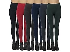 Women's 6-Pack Fleece Leggings