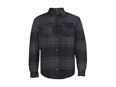 Burnside (XXL) Adult Quilted Flannel Jacket BLACK