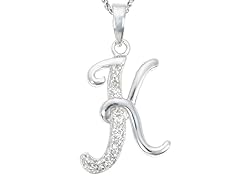 Diamond Alphabet Pendant - K