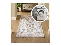 Everwash Haven Medallion Blush 2'6"x7'