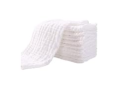 Muslin Burp Cloths for Baby 10 Pack