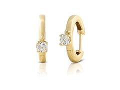 PAJURE 14k Gold Diamond Drop Earrings