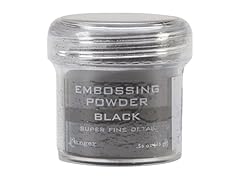 Ranger Embossing Powder, .56 Ounce Jar, Super Fine Black