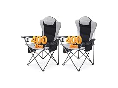 Aohanoi 2 Pack Grey Camping Chairs