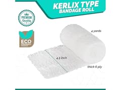 Cotton Gauze Bandage Roll 4.5" 16-Pack
