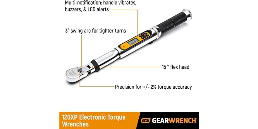 GEARWRENCH Flex Head 3/8 Electronic Torque Wrench
