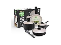 GreenLife 8 Piece Nonstick Cookware Set