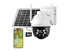 JUANCLOUD 4G LTE Cellular Solar Security Camera