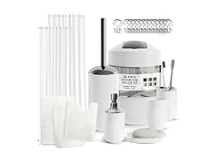 Clara Clark White Bathroom Set