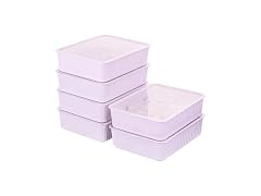 Cetomo Plastic Underwear Sock Drawer Organizer with Lid