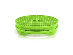 Borner by Reston Lloyd 2pc Crispymaker, Microwave Chip Maker, Green