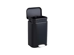 PrecisionAuto 3.2 Gallon / 12L Stainless Steel Trash Can Black
