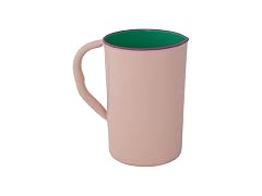 Creative Co-Op 1.5-Quart Enameled Stainless Steel Pitcher
