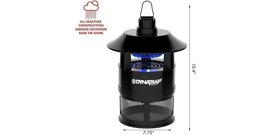 DynaTrap Outdoor Insect Trap, 1/4 Acre, Black