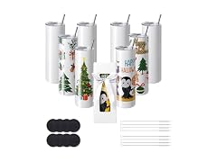 VEVOR 8 Pack Sublimation Tumblers 20 Oz